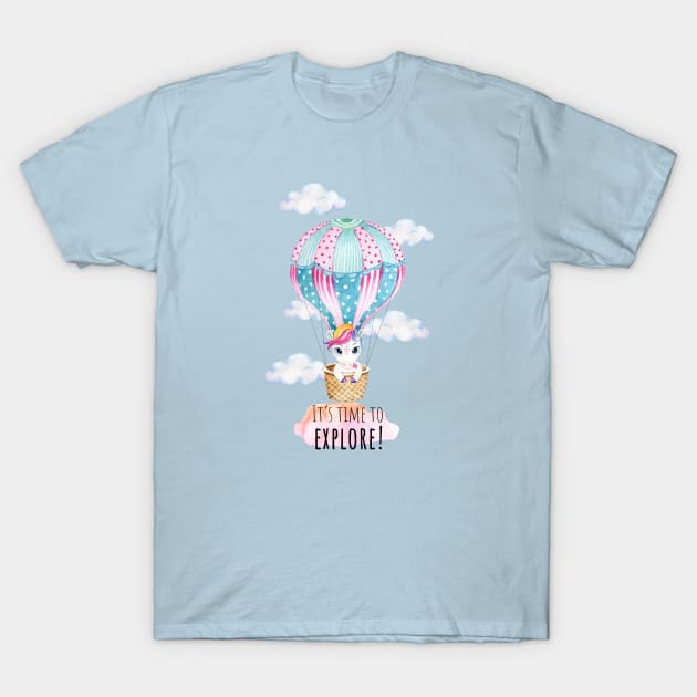 It's time to explore! T-Shirt by Simple Wishes Art